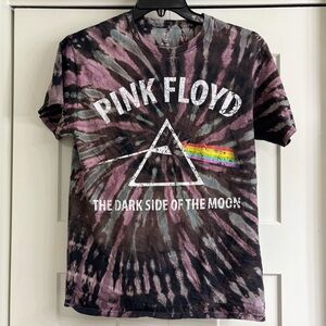 Pink Floyd Dark Side of the Moon Tie Dye T-Shirt Medium Classic Rock Band Tee